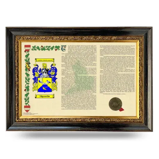Edgworthe Armorial Landscape Framed - Heirloom