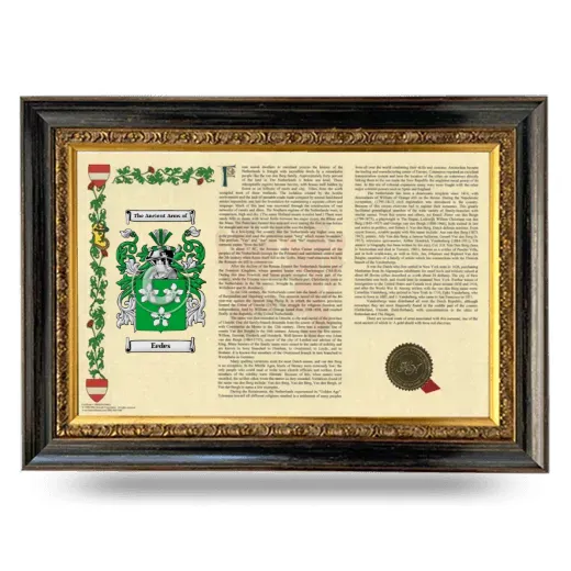 Eedes Armorial Landscape Framed - Heirloom