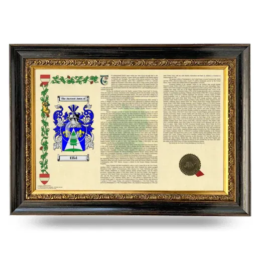 Effel Armorial Landscape Framed - Heirloom