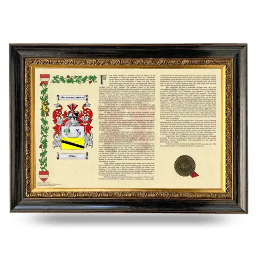 Effen Armorial Landscape Framed - Heirloom