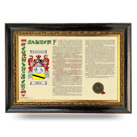Efferen Armorial Landscape Framed - Heirloom