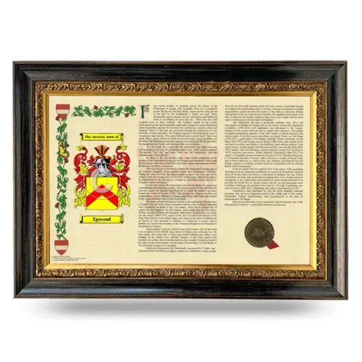 Egmond Armorial Landscape Framed - Heirloom