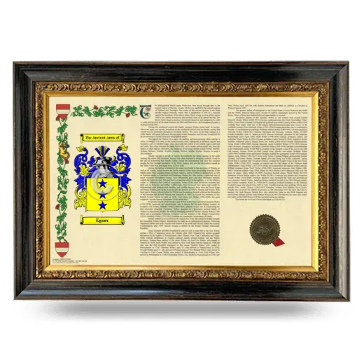 Egner Armorial Landscape Framed - Heirloom