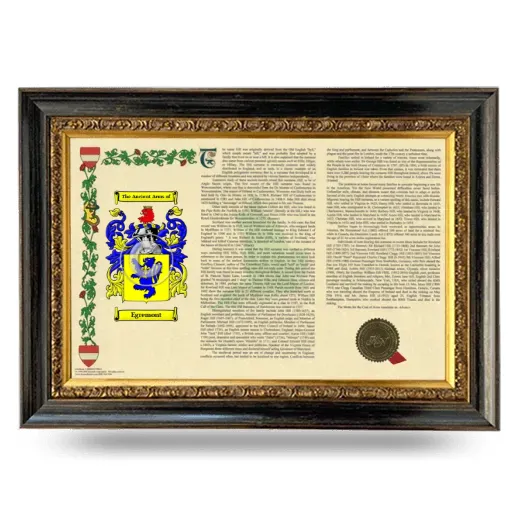 Egremont Armorial Landscape Framed - Heirloom