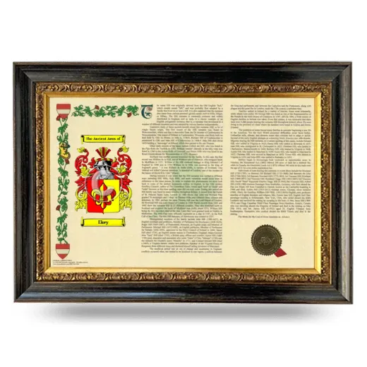 Ekey Armorial Landscape Framed - Heirloom