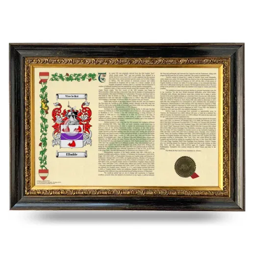 Elbalde Armorial Landscape Framed - Heirloom