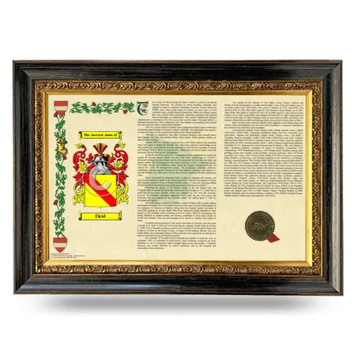 Elcid Armorial Landscape Framed - Heirloom