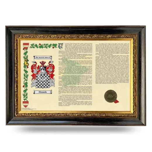 Elizondo Armorial Landscape Framed - Heirloom