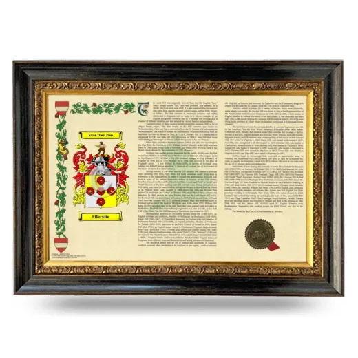 Ellerslie Armorial Landscape Framed - Heirloom