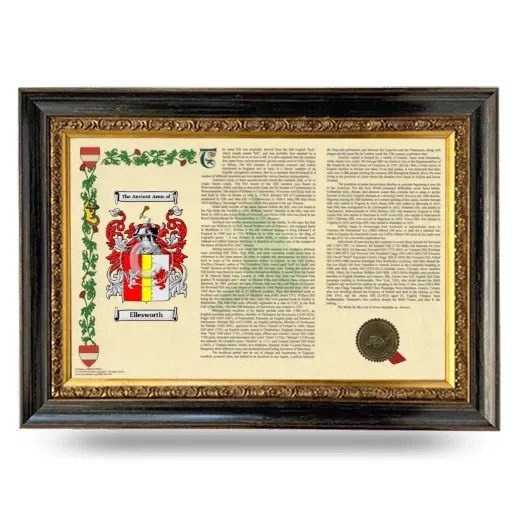 Ellesworth Armorial Landscape Framed - Heirloom