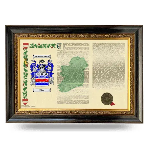 Elliot Armorial Landscape Framed - Heirloom
