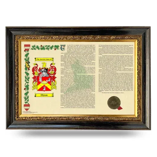 Ellyson Armorial Landscape Framed - Heirloom