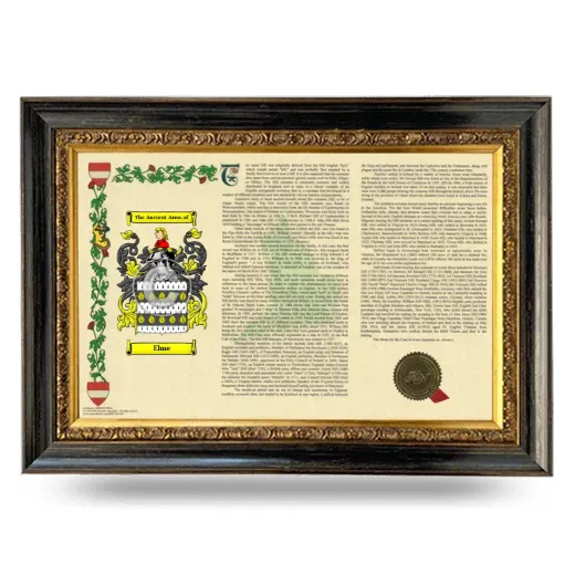Elme Armorial Landscape Framed - Heirloom