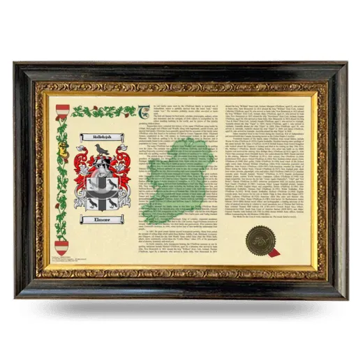 Elmore Armorial Landscape Framed - Heirloom