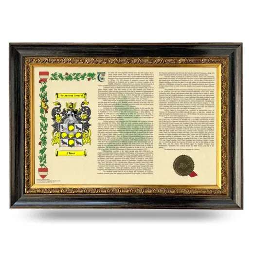 Elnar Armorial Landscape Framed - Heirloom