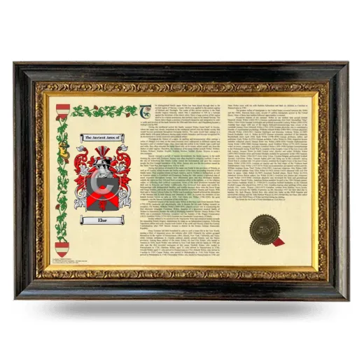 Else Armorial Landscape Framed - Heirloom
