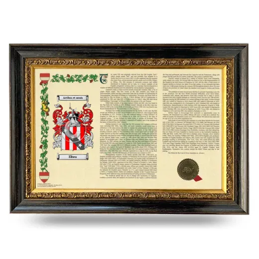 Elten Armorial Landscape Framed - Heirloom