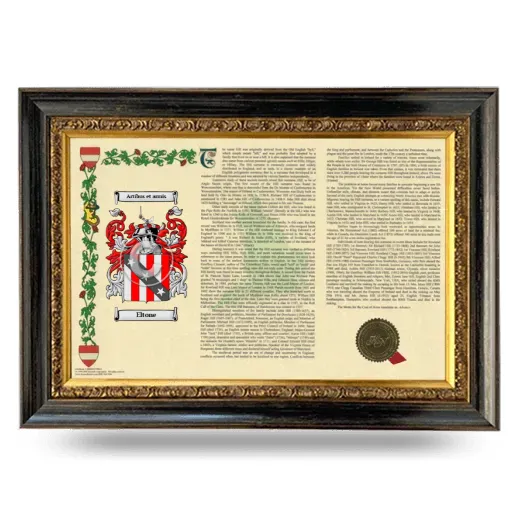 Eltone Armorial Landscape Framed - Heirloom
