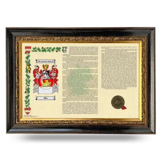 Eltz Armorial Landscape Framed - Heirloom