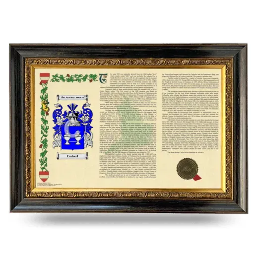 Emberl Armorial Landscape Framed - Heirloom