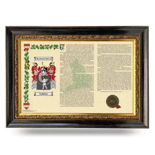 Emburey Armorial Landscape Framed - Heirloom