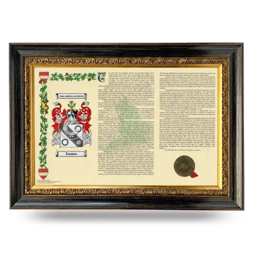 Emmes Armorial Landscape Framed - Heirloom