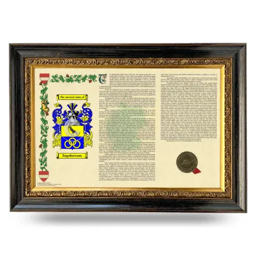 Engebretson Armorial Landscape Framed - Heirloom