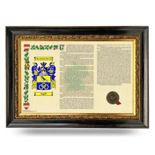 Engell Armorial Landscape Framed - Heirloom