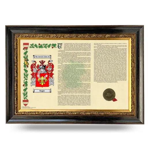 Enger Armorial Landscape Framed - Heirloom