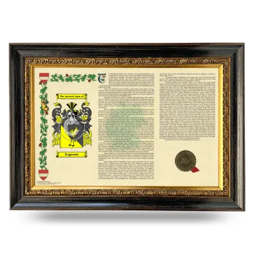 Engesser Armorial Landscape Framed - Heirloom