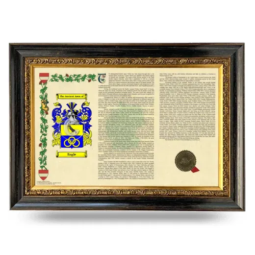 Engle Armorial Landscape Framed - Heirloom