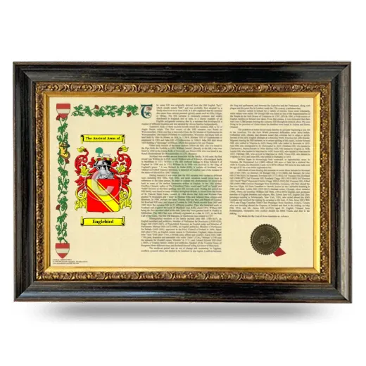 Englebird Armorial Landscape Framed - Heirloom
