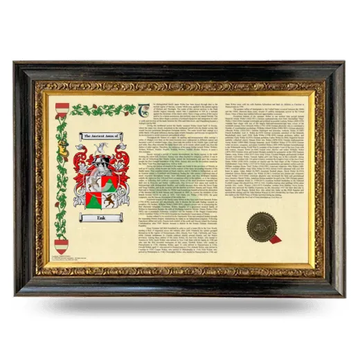 Enk Armorial Landscape Framed - Heirloom