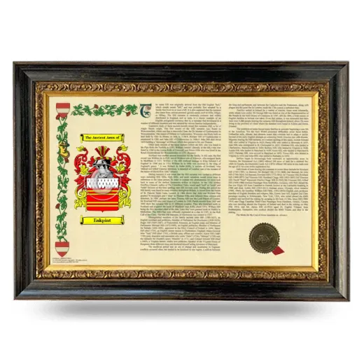 Enkpint Armorial Landscape Framed - Heirloom