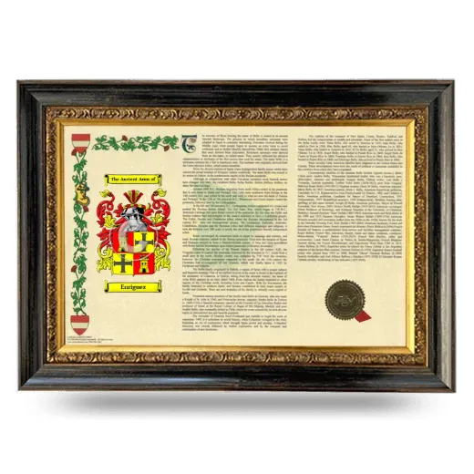 Enriguez Armorial Landscape Framed - Heirloom