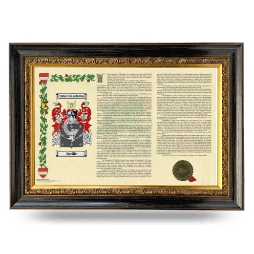 Enville Armorial Landscape Framed - Heirloom