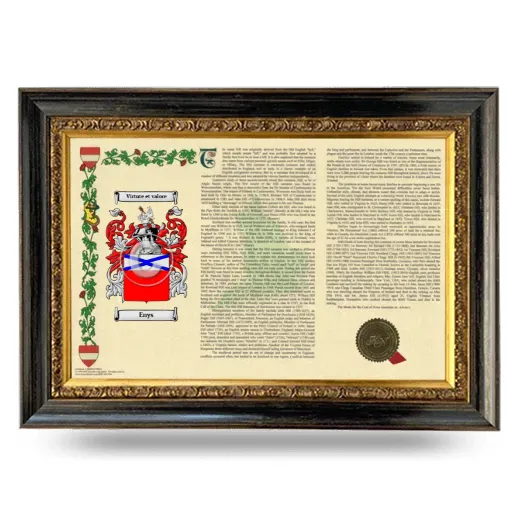 Enys Armorial Landscape Framed - Heirloom