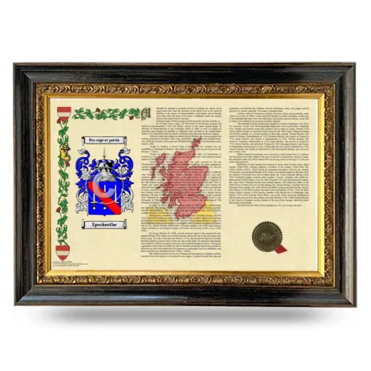 Eperkerthe Armorial Landscape Framed - Heirloom