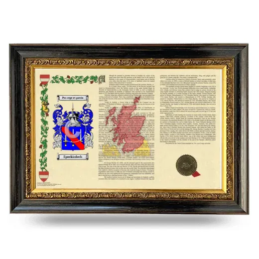 Eperkirdech Armorial Landscape Framed - Heirloom