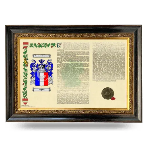 Ergold Armorial Landscape Framed - Heirloom