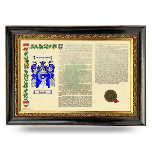 Erneste Armorial Landscape Framed - Heirloom