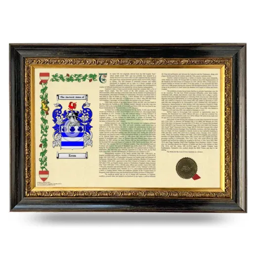 Eron Armorial Landscape Framed - Heirloom