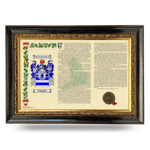 Erringdyn Armorial Landscape Framed - Heirloom