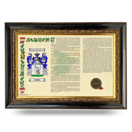 Eskibel Armorial Landscape Framed - Heirloom