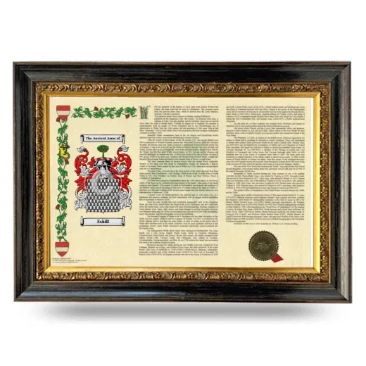 Eskill Armorial Landscape Framed - Heirloom