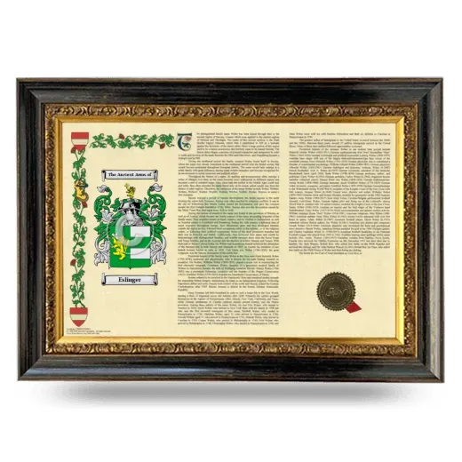Eslinger Armorial Landscape Framed - Heirloom