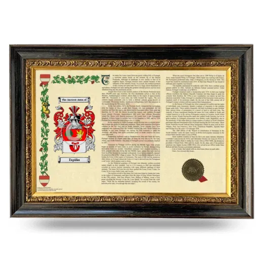 Espiño Armorial Landscape Framed - Heirloom