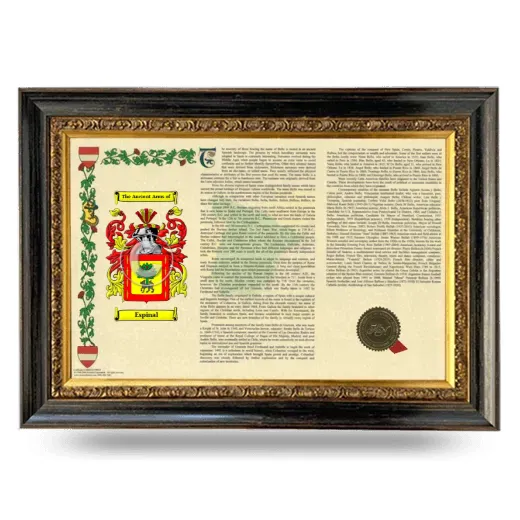 Espinal Armorial Landscape Framed - Heirloom