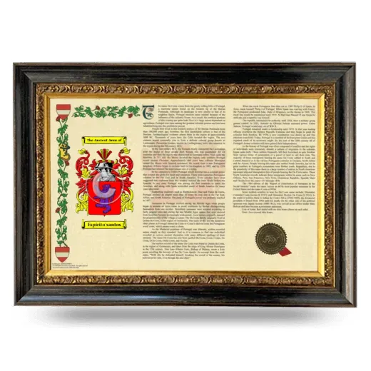 Espirito'santos Armorial Landscape Framed - Heirloom