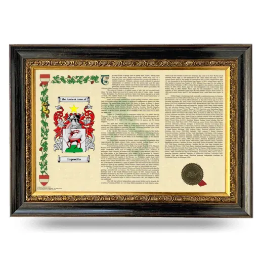 Esposito Armorial Landscape Framed - Heirloom